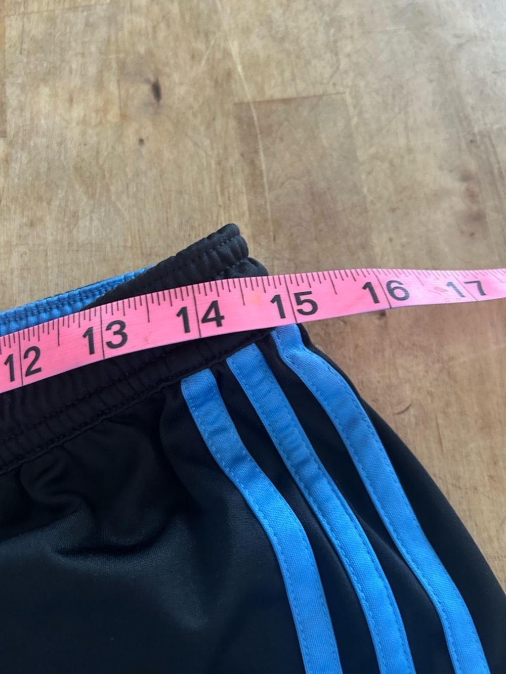 adidas Medium Shorts with Light Blue Trim - Picture 6 of 7